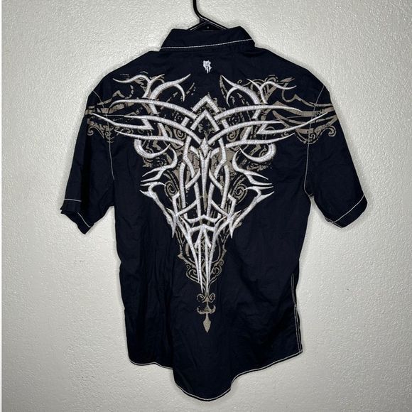 Y2K Roar Strength Refined Button Down Shirt Large - Picture 4 of 6
